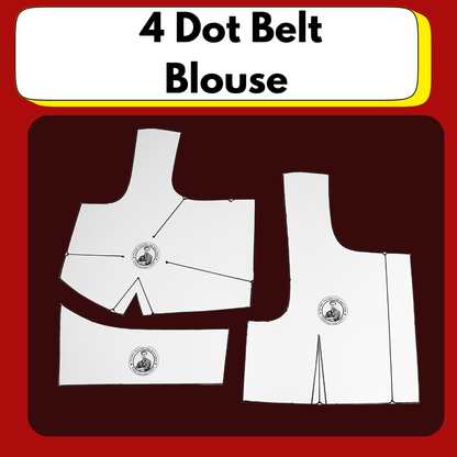 Single Size 4 In 1 Blouse Combo Paper Cutting Set With 3 Type Sleeve And Free Book |