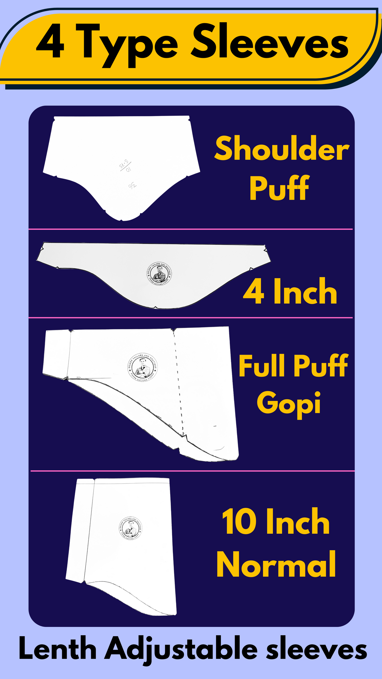 Single Size Blouse 8 Patterns With Book And Free Princess Cut 3 Patterns( 32 36 40 )| Waterproof Leminated Papers With 100% Fitting Guarentee |