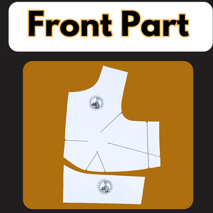 Boat Neck 4 Dot Belt Blouse Ready Paper Cutting With Book | Leminated Water Proof Paper Cutting |