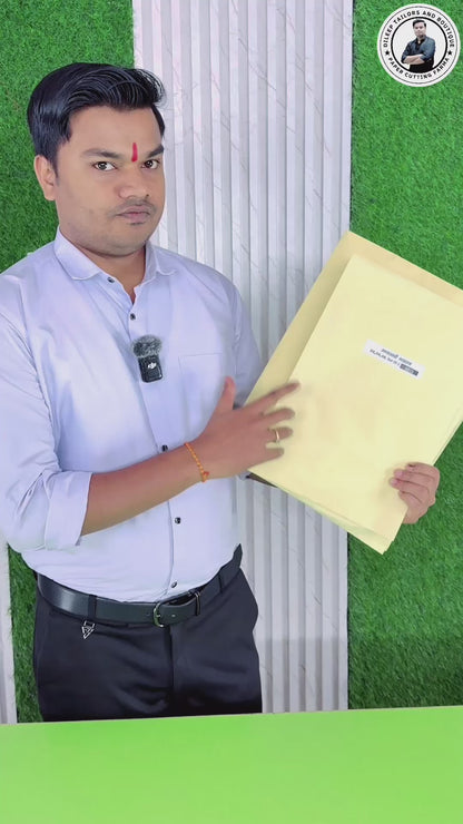 Sabyasachi Blouse Ready Paper Cutting Set With Book In Waterproof Leminated Art Paper By Dileep Tailors |